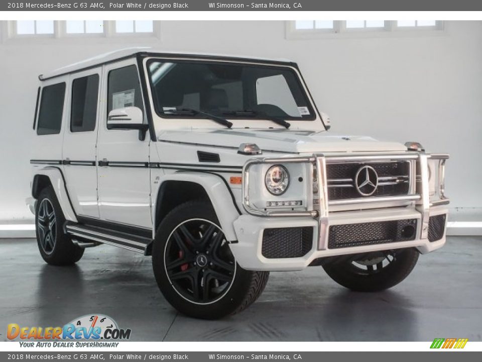 2018 Mercedes-Benz G 63 AMG Polar White / designo Black Photo #34