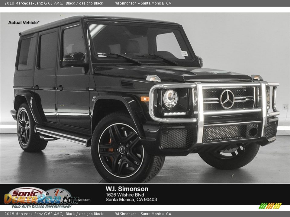 2018 Mercedes-Benz G 63 AMG Black / designo Black Photo #1
