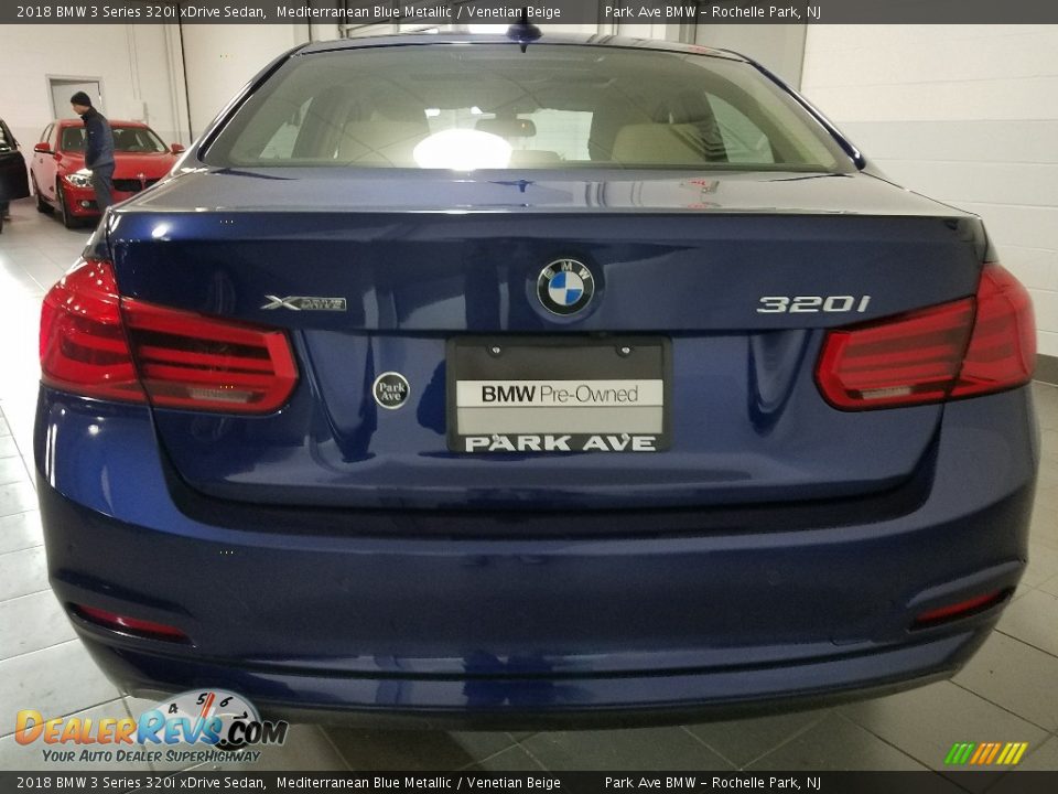 2018 BMW 3 Series 320i xDrive Sedan Mediterranean Blue Metallic / Venetian Beige Photo #4