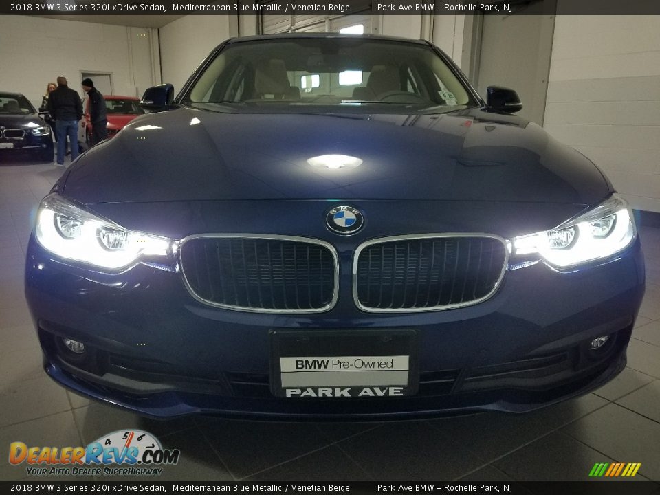 2018 BMW 3 Series 320i xDrive Sedan Mediterranean Blue Metallic / Venetian Beige Photo #8