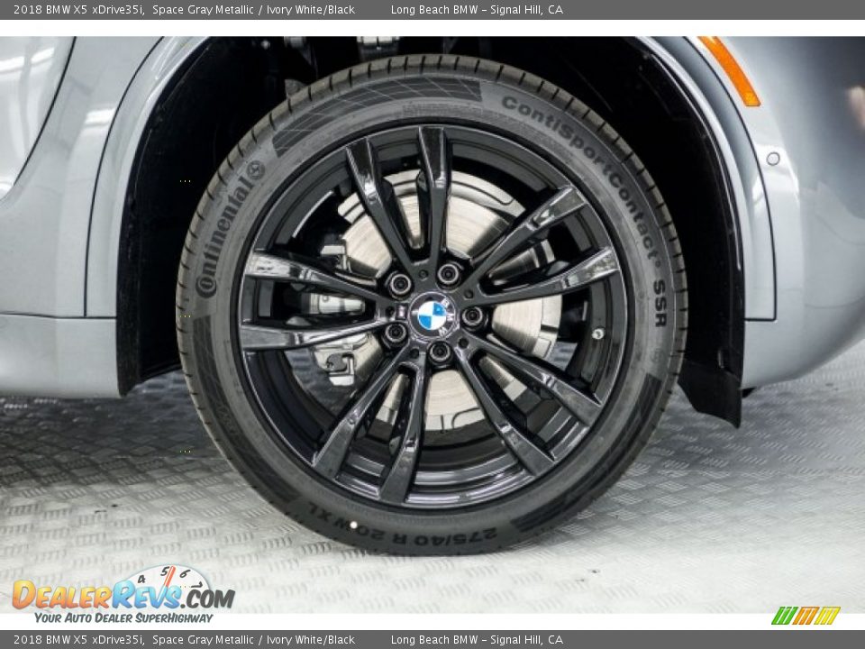 2018 BMW X5 xDrive35i Space Gray Metallic / Ivory White/Black Photo #9