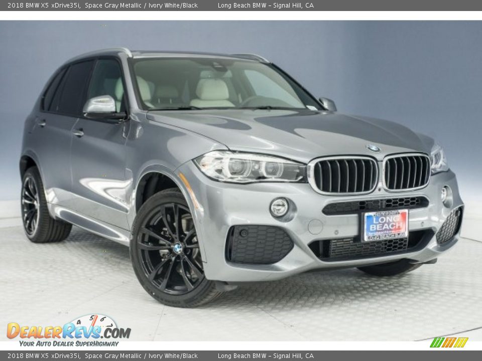 2018 BMW X5 xDrive35i Space Gray Metallic / Ivory White/Black Photo #11