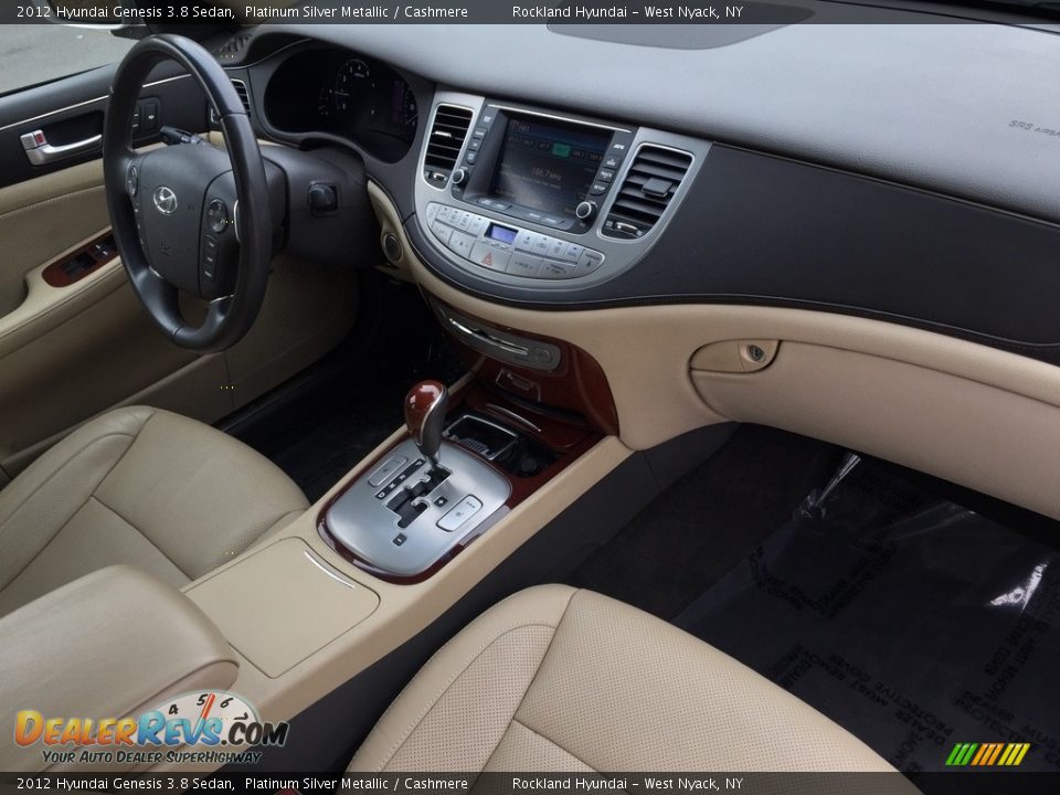 2012 Hyundai Genesis 3.8 Sedan Platinum Silver Metallic / Cashmere Photo #23