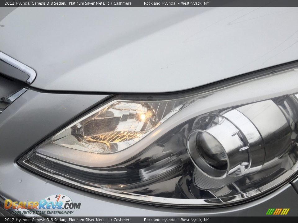 2012 Hyundai Genesis 3.8 Sedan Platinum Silver Metallic / Cashmere Photo #28