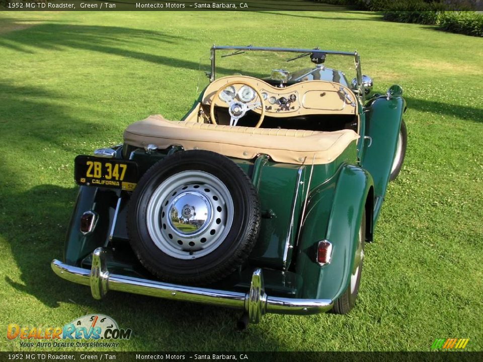 1952 MG TD Roadster Green / Tan Photo #4