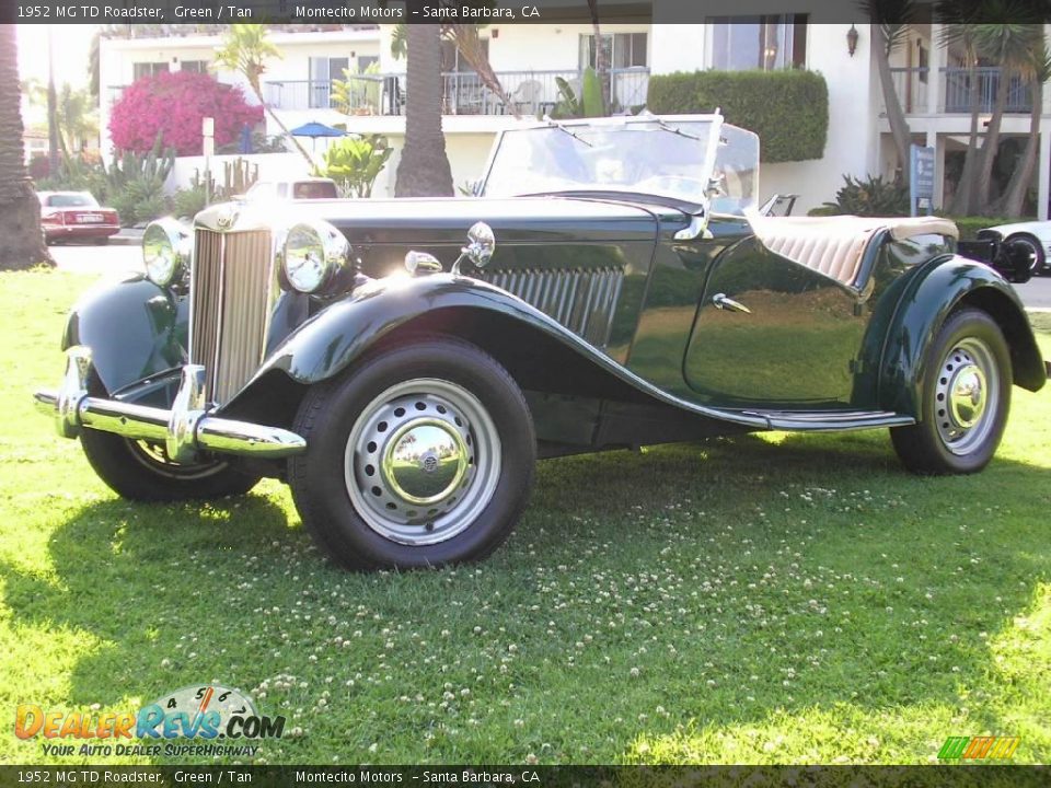 1952 MG TD Roadster Green / Tan Photo #7