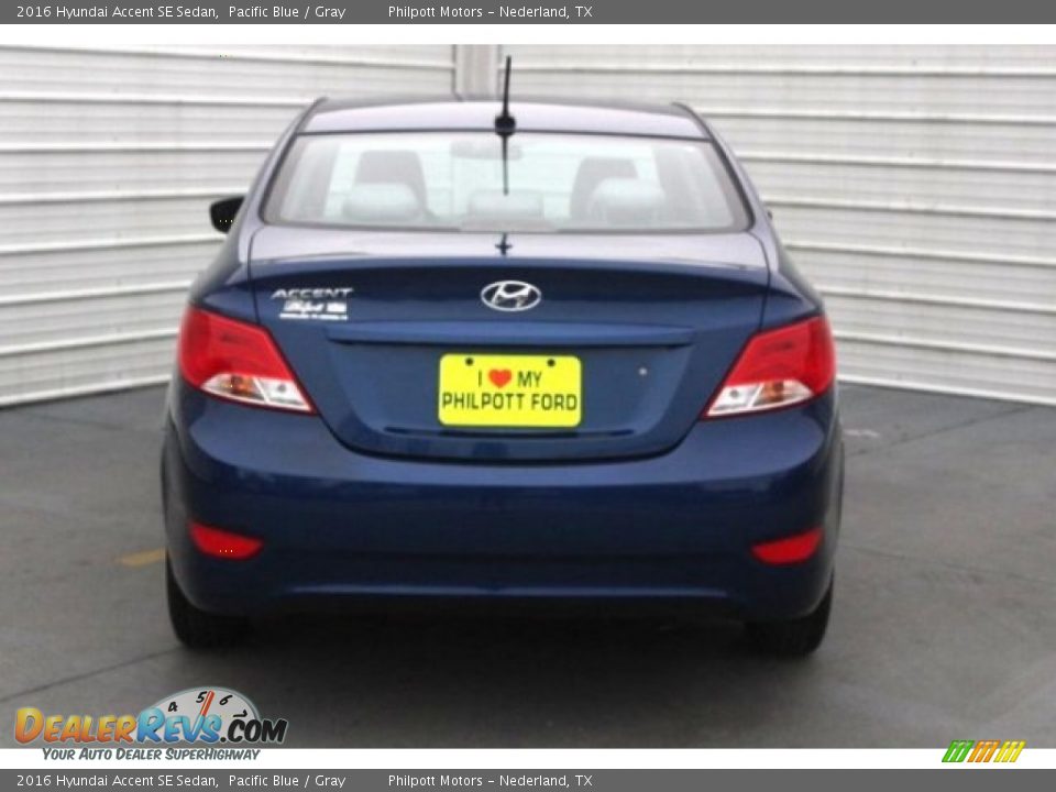 2016 Hyundai Accent SE Sedan Pacific Blue / Gray Photo #8