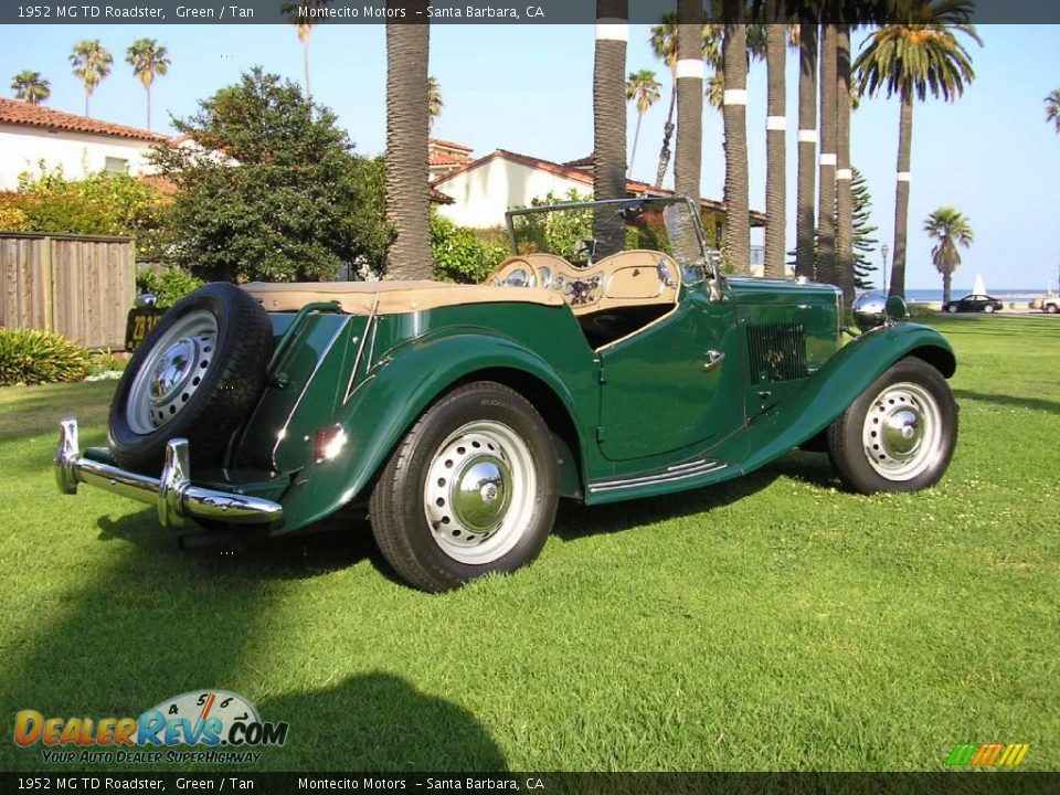 1952 MG TD Roadster Green / Tan Photo #10