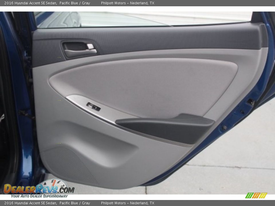 2016 Hyundai Accent SE Sedan Pacific Blue / Gray Photo #27