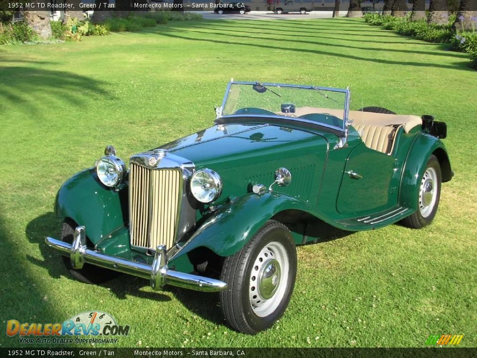 1952 MG TD Roadster Green / Tan Photo #11