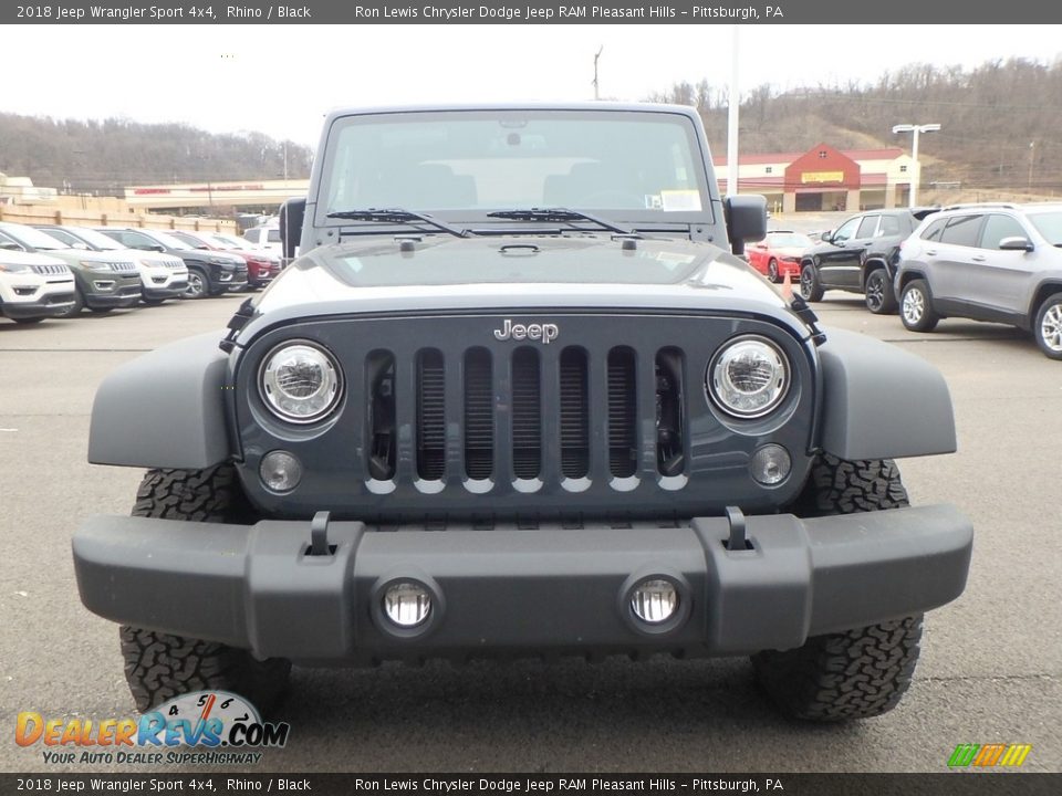 2018 Jeep Wrangler Sport 4x4 Rhino / Black Photo #8
