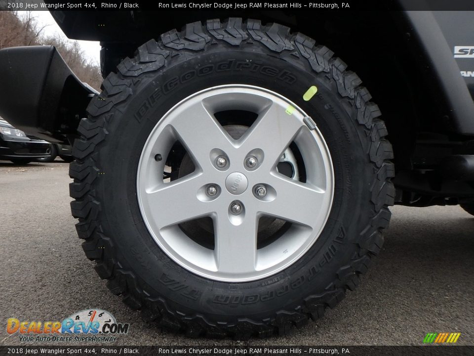 2018 Jeep Wrangler Sport 4x4 Rhino / Black Photo #9