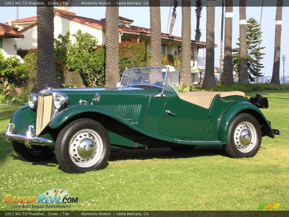 1952 MG TD Roadster Green / Tan Photo #12