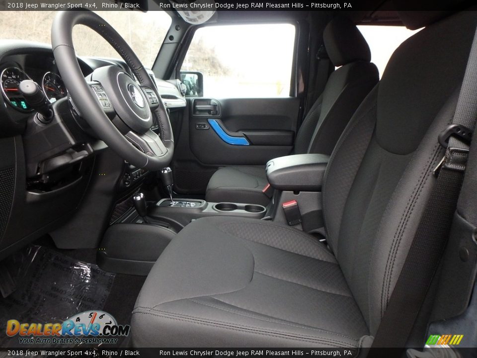 2018 Jeep Wrangler Sport 4x4 Rhino / Black Photo #10