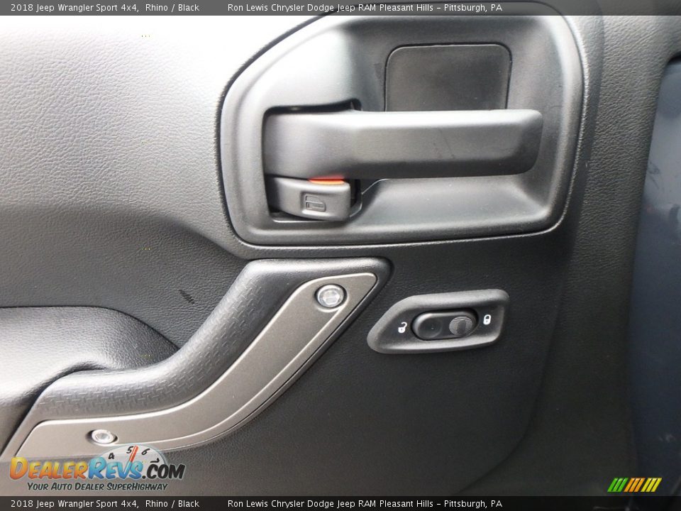 2018 Jeep Wrangler Sport 4x4 Rhino / Black Photo #13