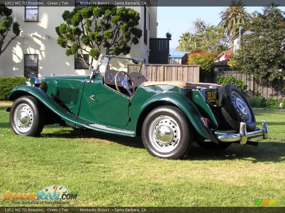 1952 MG TD Roadster Green / Tan Photo #13