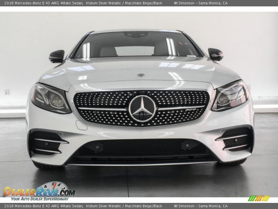 2018 Mercedes-Benz E 43 AMG 4Matic Sedan Iridium Silver Metallic / Macchiato Beige/Black Photo #2