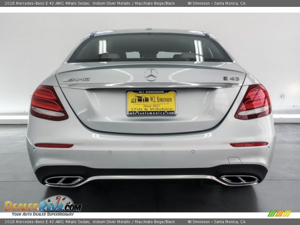 2018 Mercedes-Benz E 43 AMG 4Matic Sedan Iridium Silver Metallic / Macchiato Beige/Black Photo #3