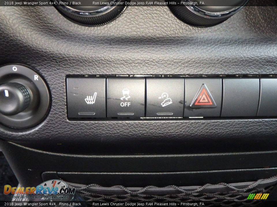 2018 Jeep Wrangler Sport 4x4 Rhino / Black Photo #16