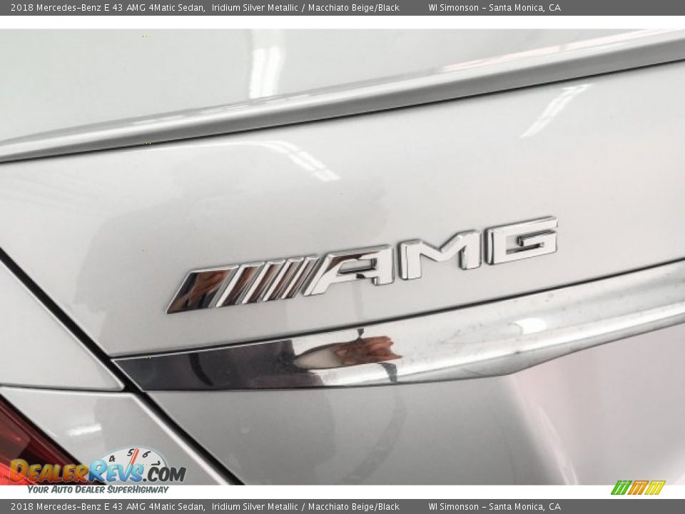 2018 Mercedes-Benz E 43 AMG 4Matic Sedan Iridium Silver Metallic / Macchiato Beige/Black Photo #7