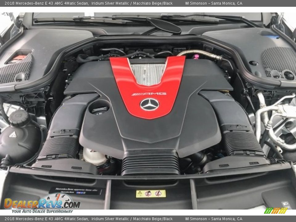 2018 Mercedes-Benz E 43 AMG 4Matic Sedan 3.0 Liter Turbocharged DOHC 24-Valve VVT V6 Engine Photo #9