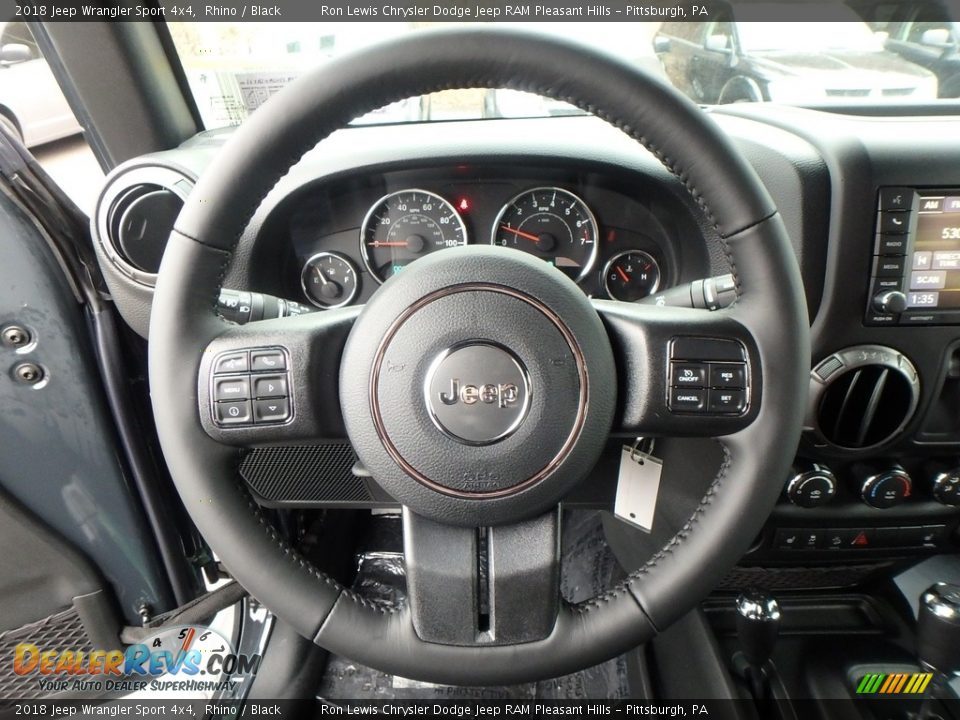 2018 Jeep Wrangler Sport 4x4 Rhino / Black Photo #19
