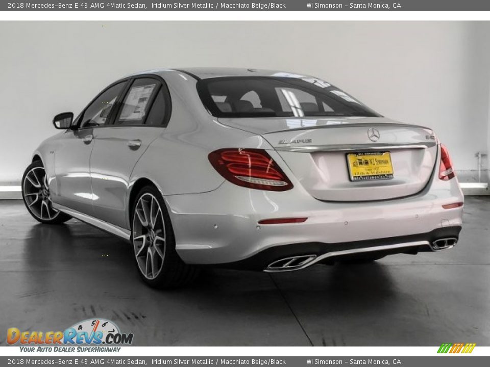 2018 Mercedes-Benz E 43 AMG 4Matic Sedan Iridium Silver Metallic / Macchiato Beige/Black Photo #10