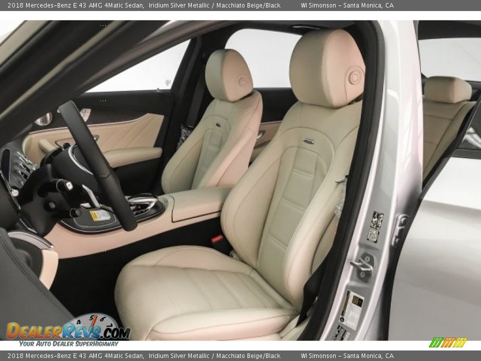 Front Seat of 2018 Mercedes-Benz E 43 AMG 4Matic Sedan Photo #13