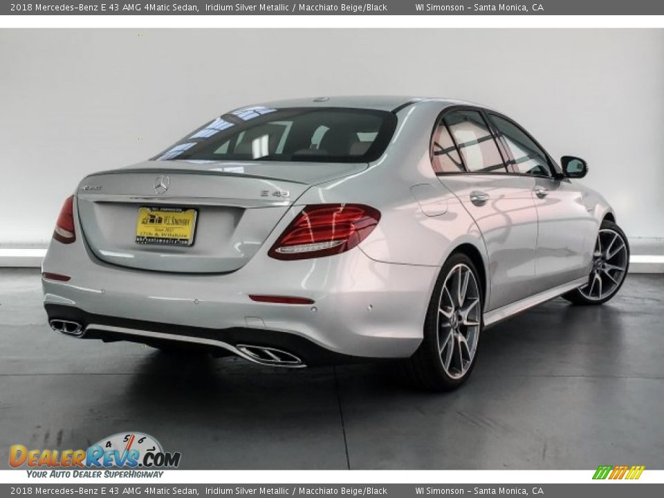 2018 Mercedes-Benz E 43 AMG 4Matic Sedan Iridium Silver Metallic / Macchiato Beige/Black Photo #16