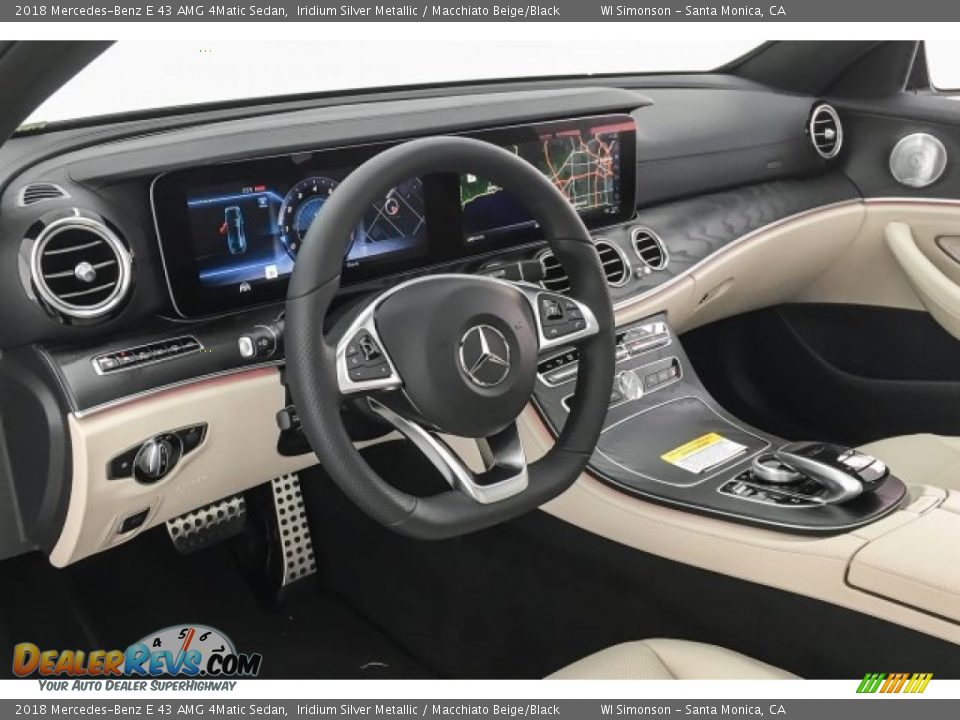 2018 Mercedes-Benz E 43 AMG 4Matic Sedan Iridium Silver Metallic / Macchiato Beige/Black Photo #19