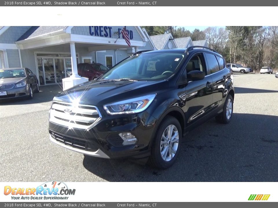 2018 Ford Escape SEL 4WD Shadow Black / Charcoal Black Photo #3