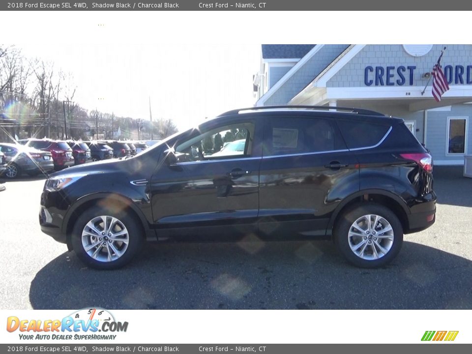 2018 Ford Escape SEL 4WD Shadow Black / Charcoal Black Photo #4