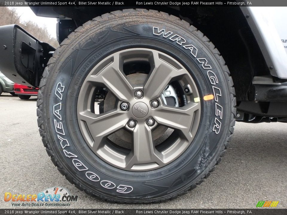 2018 Jeep Wrangler Unlimited Sport 4x4 Billet Silver Metallic / Black Photo #9