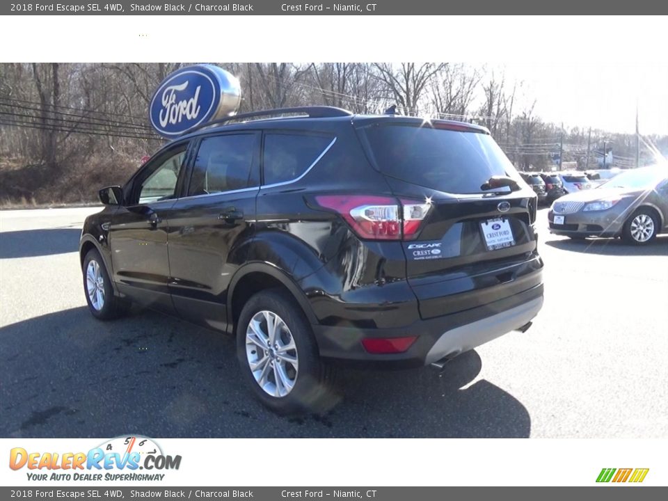 2018 Ford Escape SEL 4WD Shadow Black / Charcoal Black Photo #5