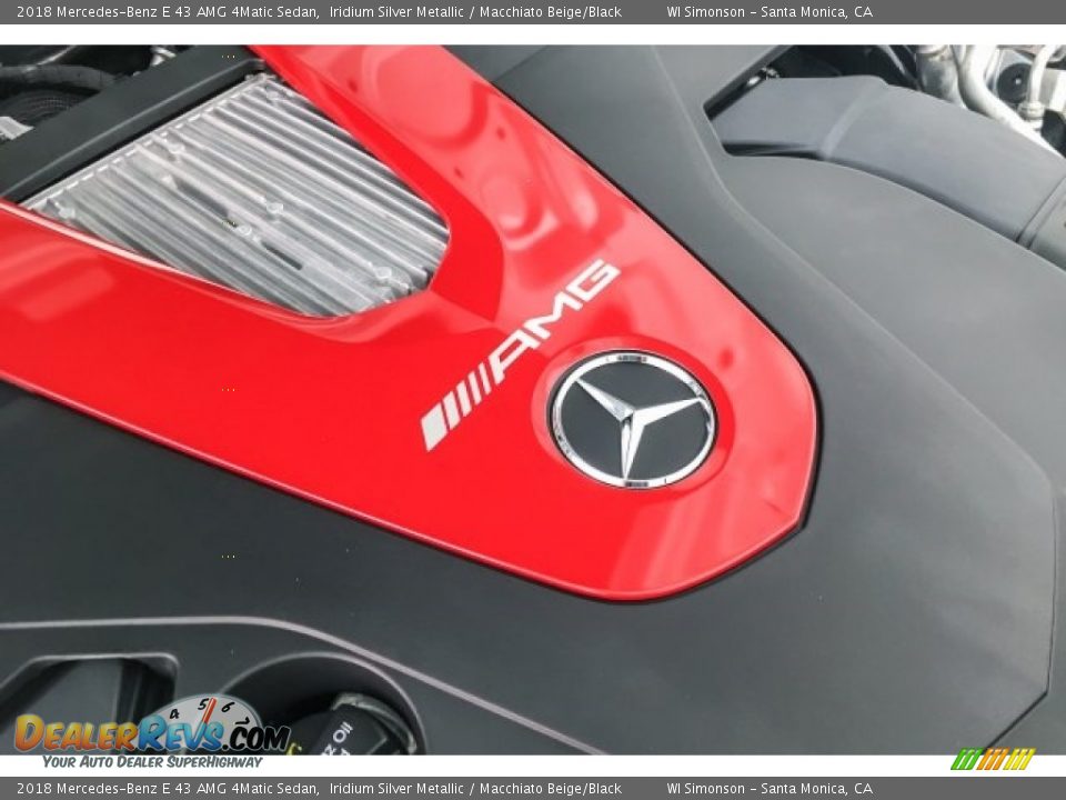 2018 Mercedes-Benz E 43 AMG 4Matic Sedan Iridium Silver Metallic / Macchiato Beige/Black Photo #28