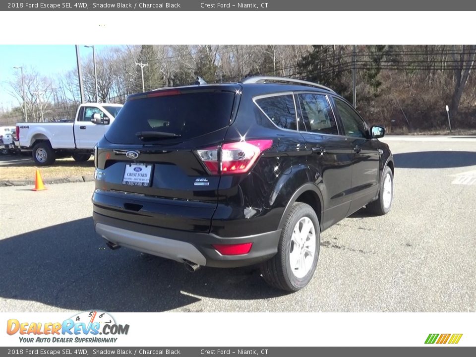 2018 Ford Escape SEL 4WD Shadow Black / Charcoal Black Photo #7