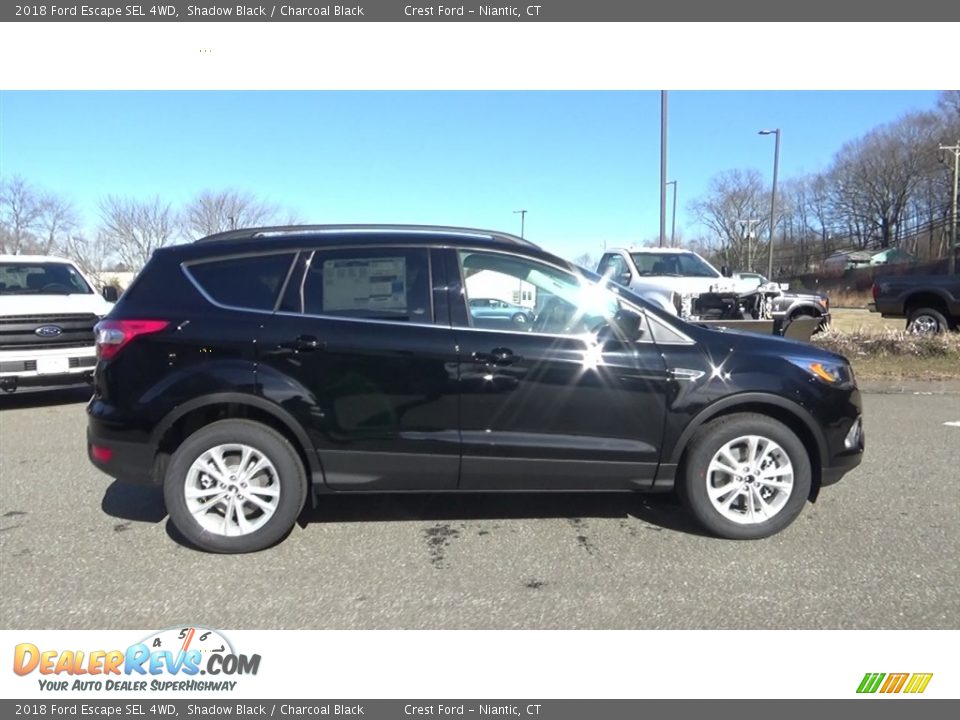 2018 Ford Escape SEL 4WD Shadow Black / Charcoal Black Photo #8