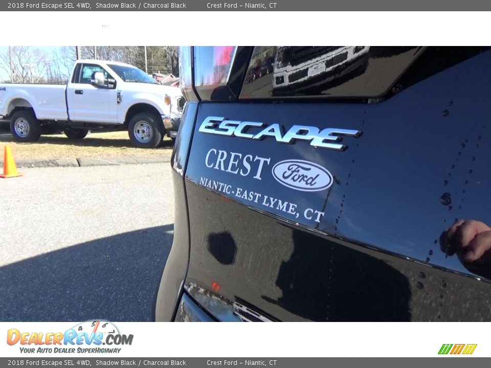 2018 Ford Escape SEL 4WD Shadow Black / Charcoal Black Photo #10