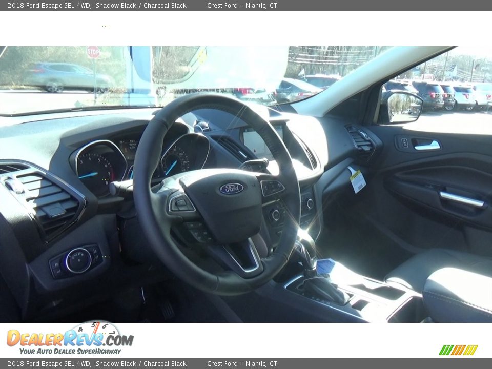 2018 Ford Escape SEL 4WD Shadow Black / Charcoal Black Photo #11