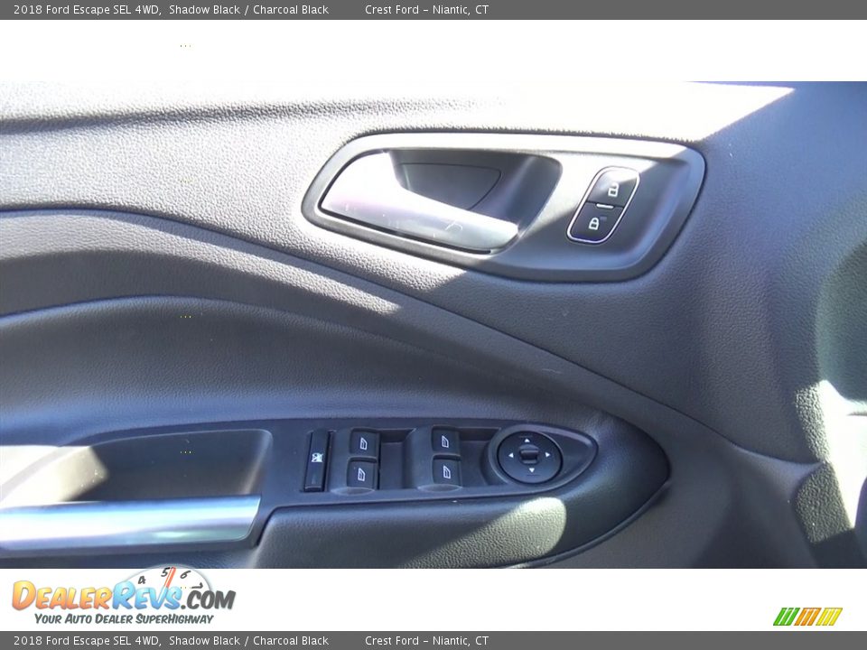 2018 Ford Escape SEL 4WD Shadow Black / Charcoal Black Photo #13