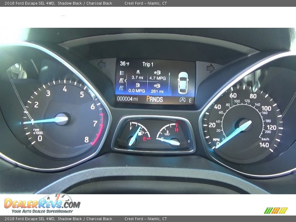 2018 Ford Escape SEL 4WD Shadow Black / Charcoal Black Photo #14