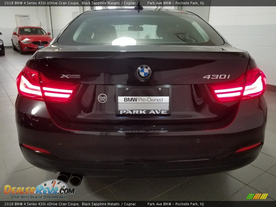2018 BMW 4 Series 430i xDrive Gran Coupe Black Sapphire Metallic / Cognac Photo #4