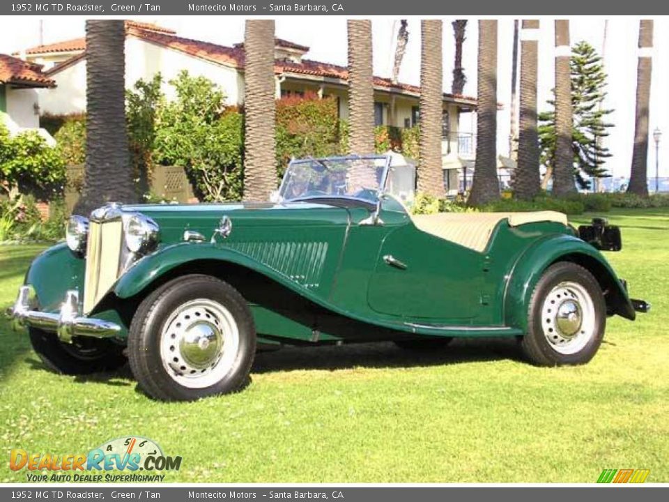 1952 MG TD Roadster Green / Tan Photo #24