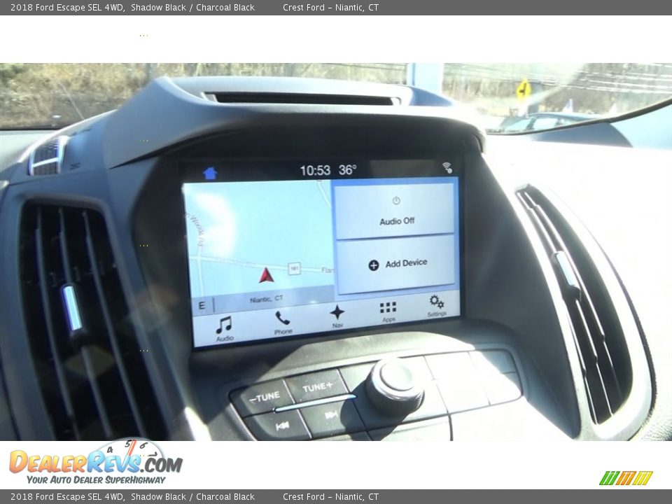 2018 Ford Escape SEL 4WD Shadow Black / Charcoal Black Photo #15