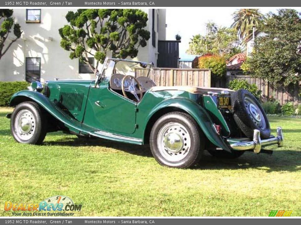 1952 MG TD Roadster Green / Tan Photo #26