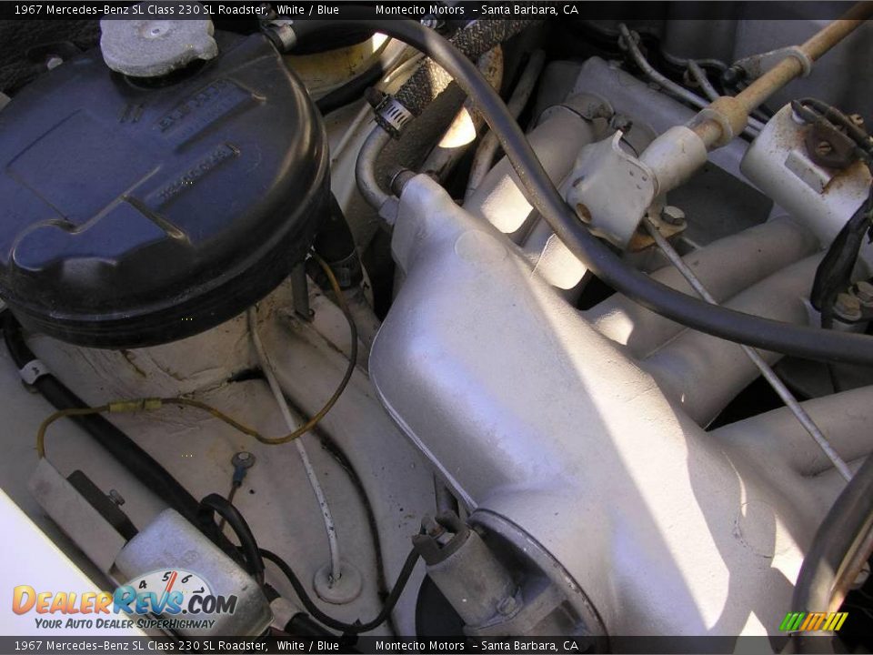 1967 Mercedes-Benz SL Class 230 SL Roadster White / Blue Photo #7