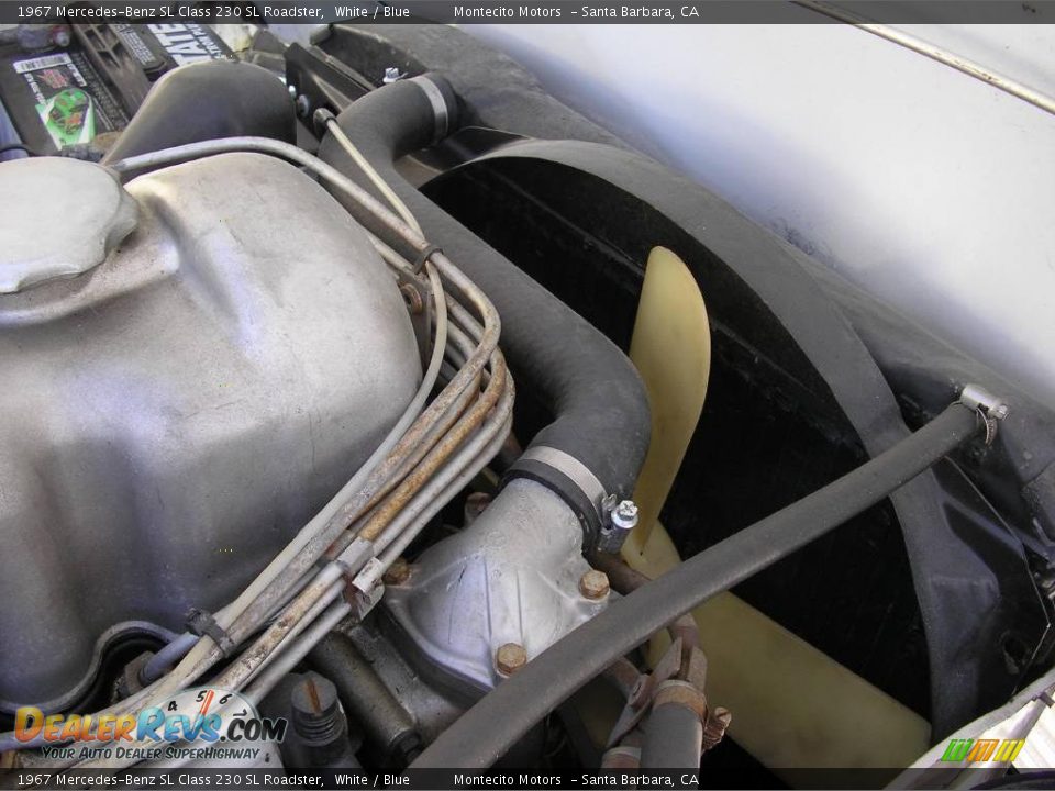 1967 Mercedes-Benz SL Class 230 SL Roadster White / Blue Photo #8