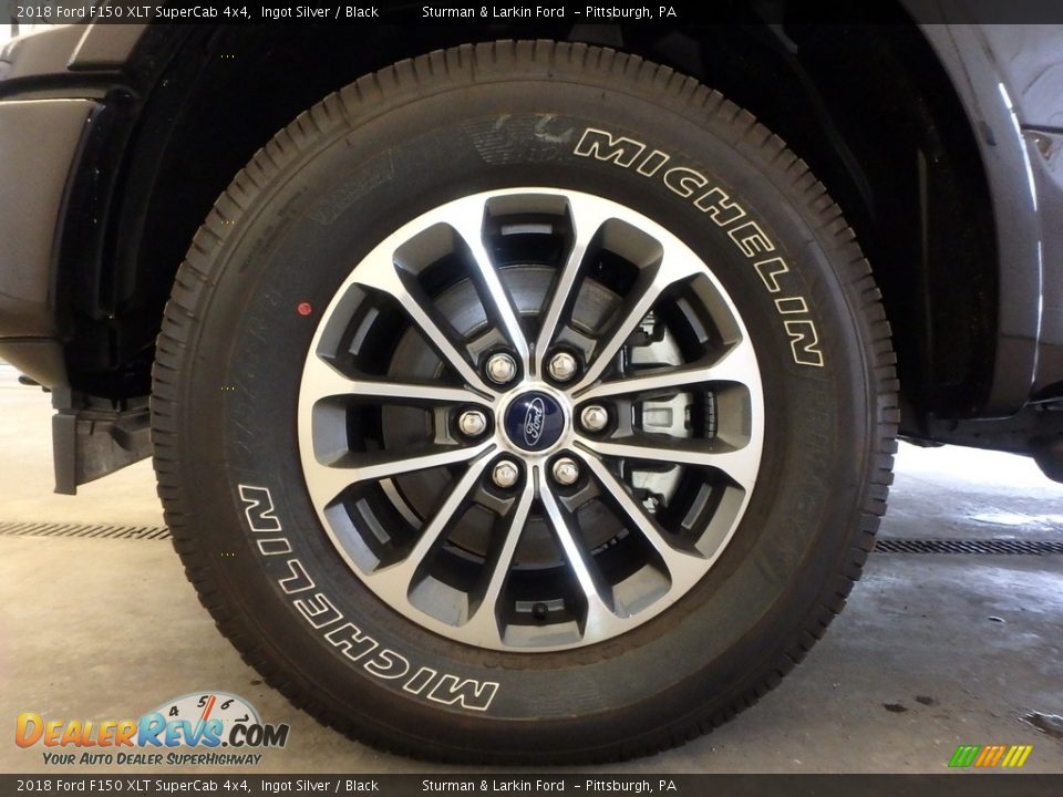 2018 Ford F150 XLT SuperCab 4x4 Ingot Silver / Black Photo #5