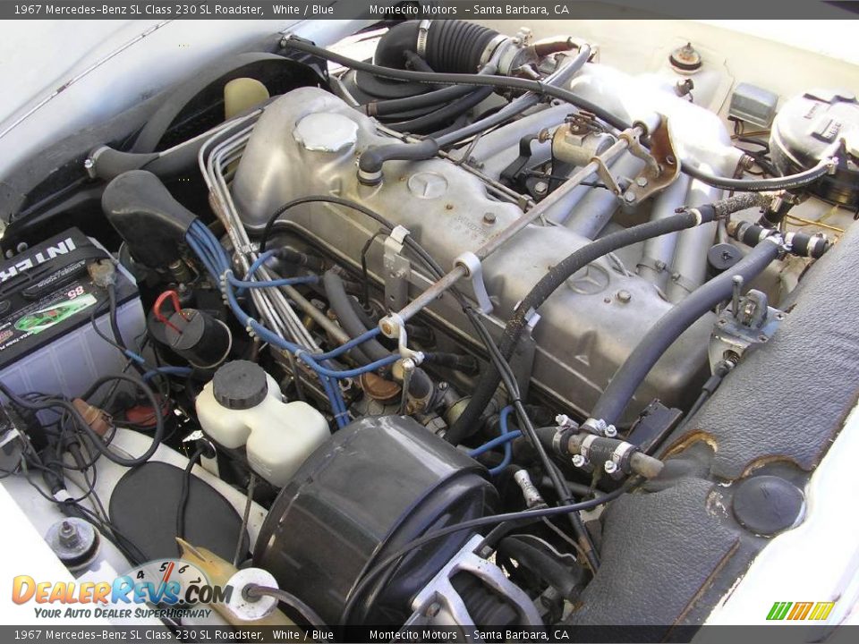 1967 Mercedes-Benz SL Class 230 SL Roadster White / Blue Photo #10