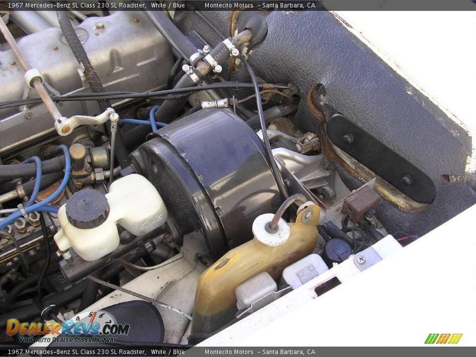 1967 Mercedes-Benz SL Class 230 SL Roadster White / Blue Photo #11